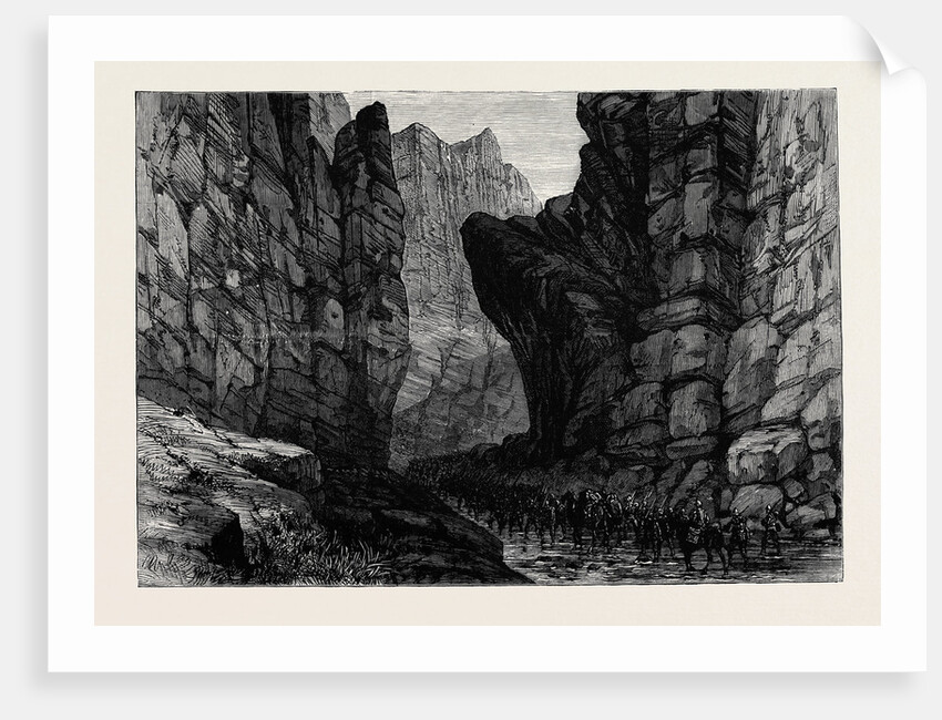The War in Afghanistan: Entrance to the Jugdulluk Pass 1880 by Anonymous