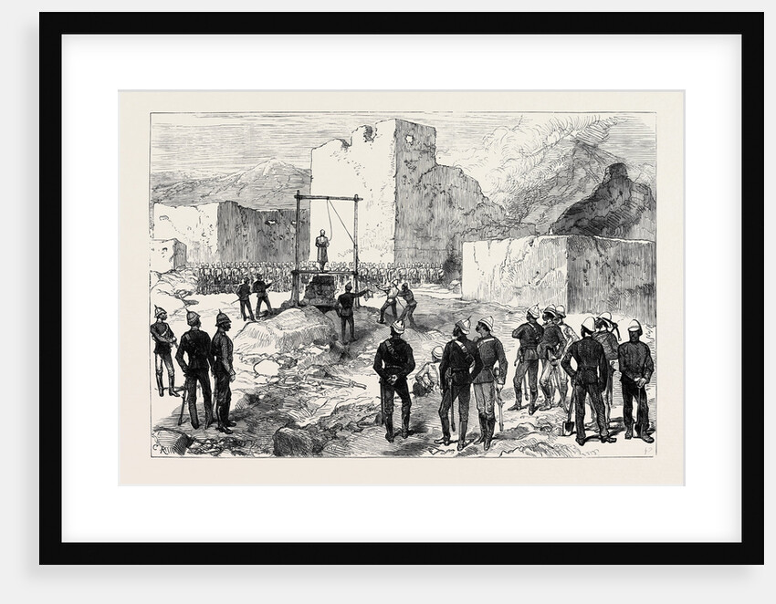 The War in Afghanistan: Execution of the Kotwal of Cabul Oct. 26 Outside the Residency 1880 by Anonymous