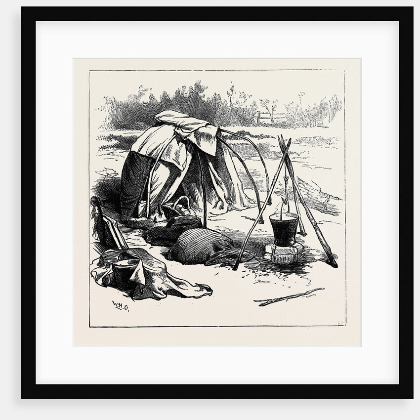 Gipsy Life Round London: Tent at Hackney 1880 by Anonymous