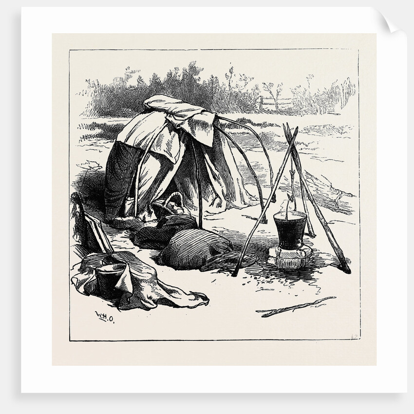 Gipsy Life Round London: Tent at Hackney 1880 by Anonymous