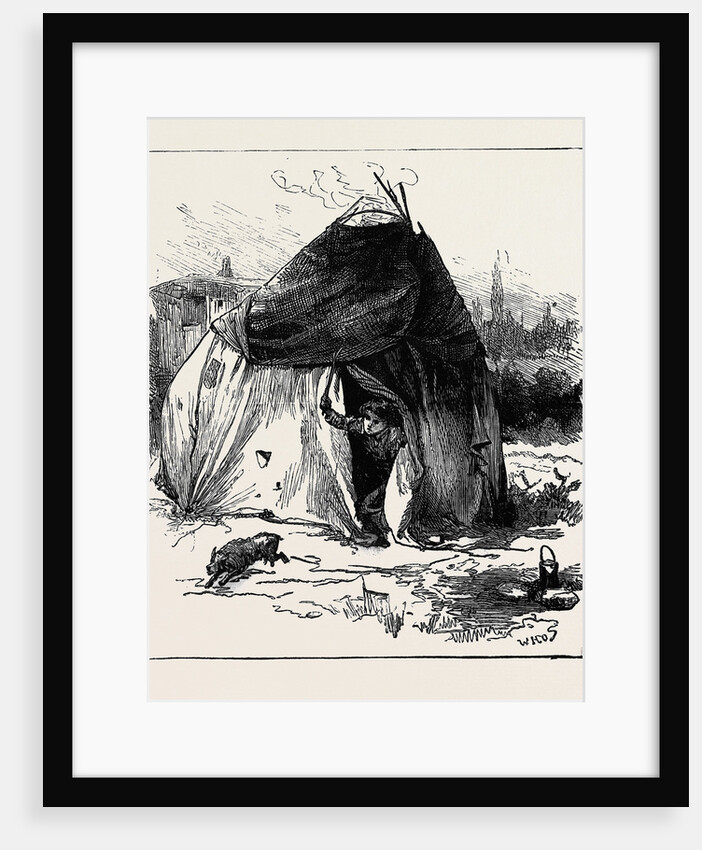 Gipsy Life Round London: Tent at Hackney 1880 by Anonymous