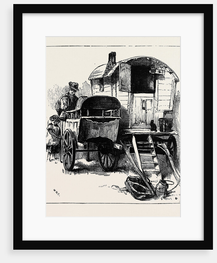 Gipsy Life Round London: Knife Grinder Hackney Wick 1880 by Anonymous