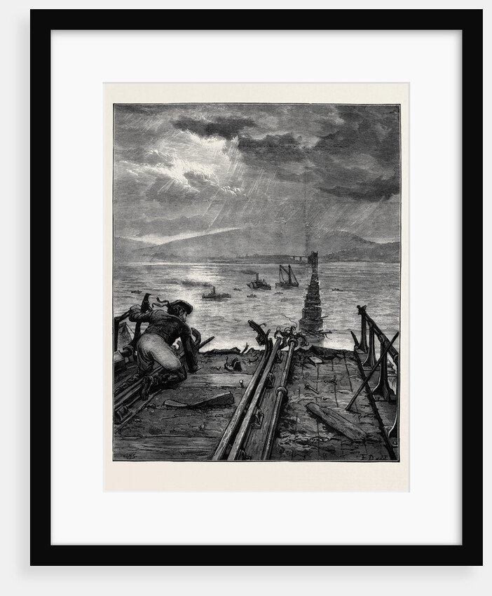 The Tay Bridge Disaster: View of the Broken Bridge from the North End 1880 by Anonymous