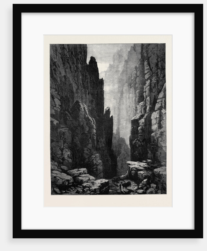The Afghan War: The Chunari Pass Through the Khoord Cabul Range 1880 by Anonymous