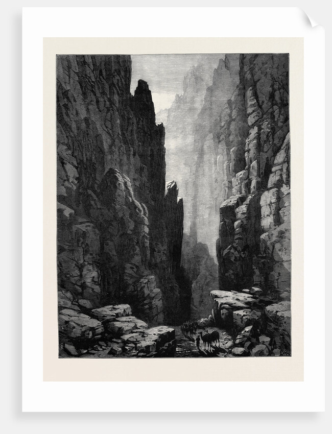 The Afghan War: The Chunari Pass Through the Khoord Cabul Range 1880 by Anonymous