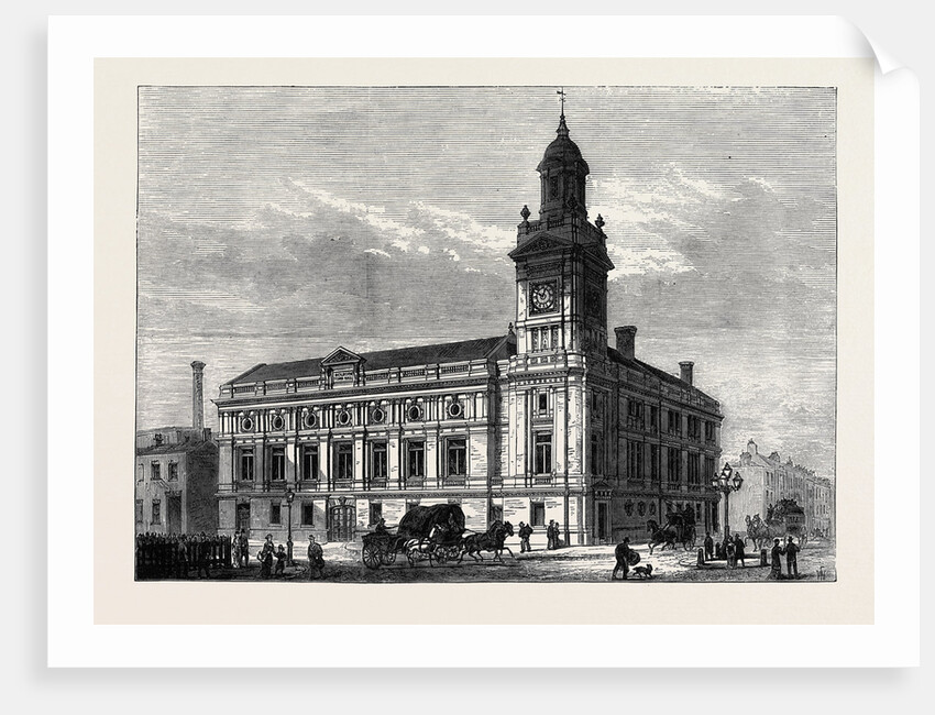 The Holborn Townhall London 1880 by Anonymous