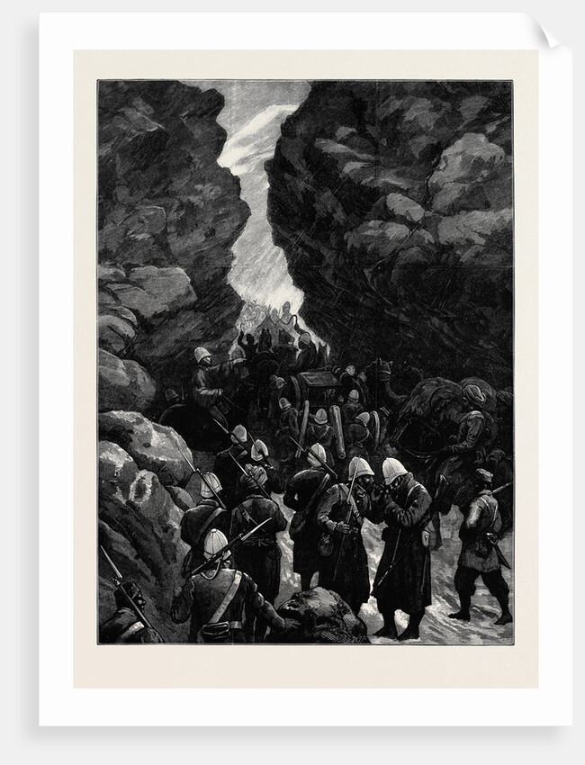 The Afghan War: A Block in the Jugdulluk Pass 1880 by Anonymous