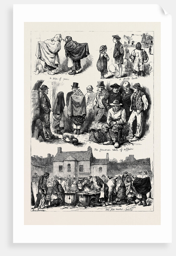 The State of Ireland: Sketches in Galway 1880 by Anonymous