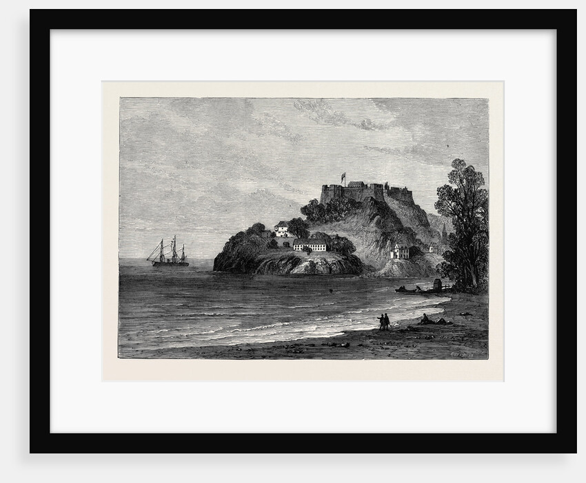 H.M.S. Bacchante Off Fort George Grenada 1880 by Anonymous