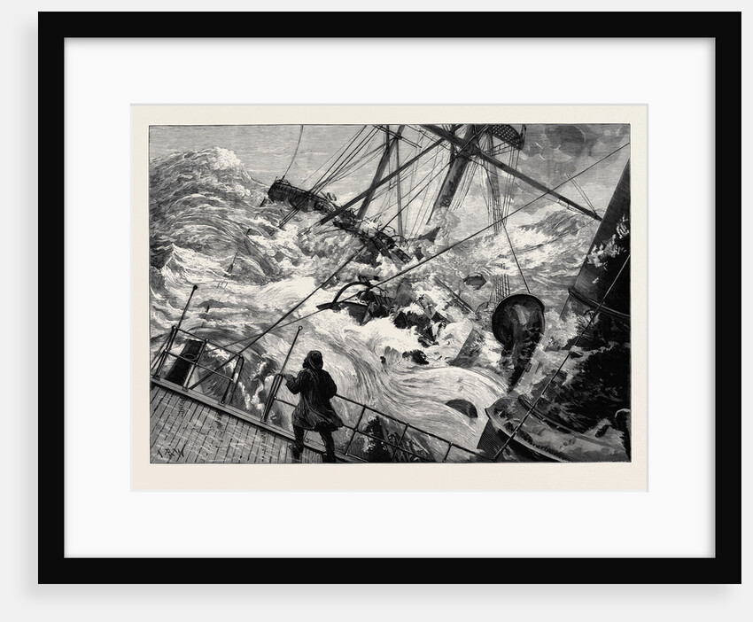 The Orient Line Steamer Chimborazo in a Gale 1880 by Anonymous