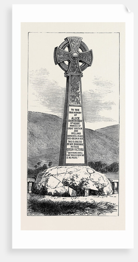 Memorial Cross of Princess Alice at Balmoral 1880 by Anonymous