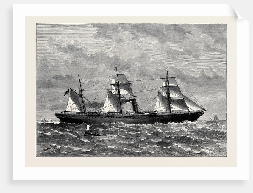 The Steamship Chimborazo of the Orient Line for Australia 1880 by Anonymous