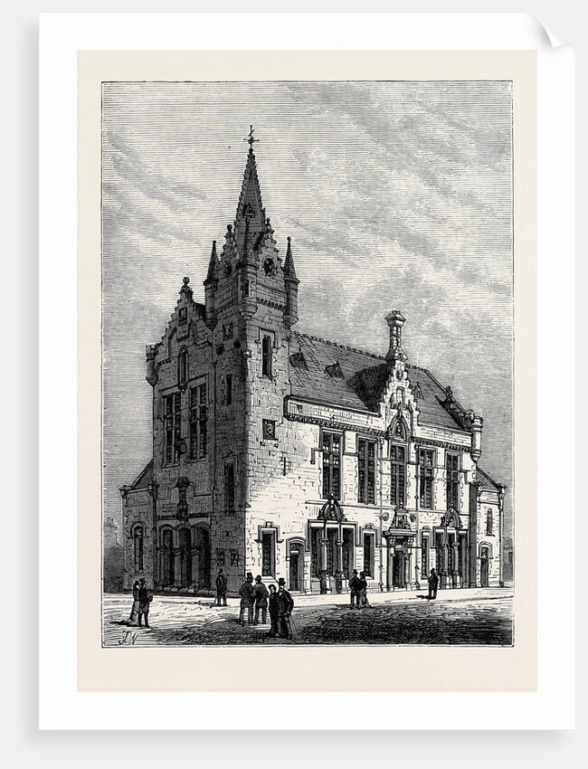 Crosshill and Govanhill Burgh Hall Near Glasgow Scotland 1880 by Anonymous