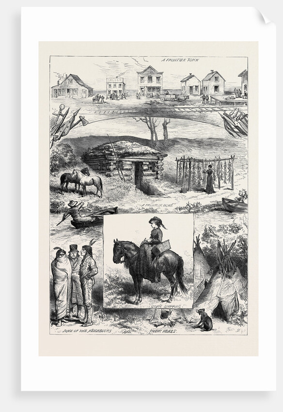 A New Settlement in Minnesota America 1880 by Anonymous