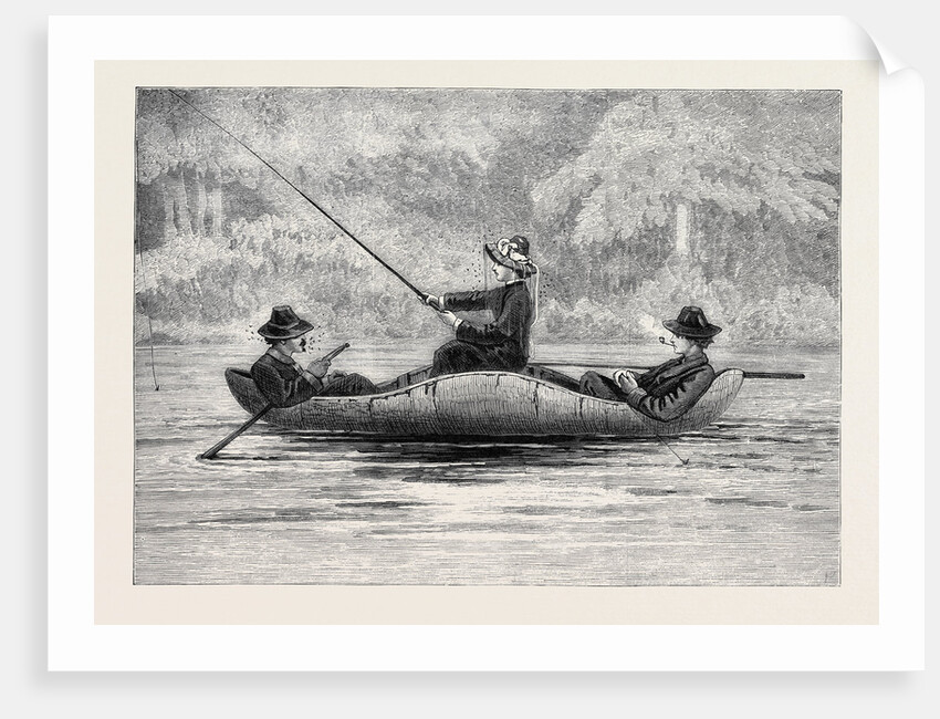 Fishing on the Ristigouche in Canada: In the Exhibition of the Society of Painters in Water Colours 1880 by Anonymous