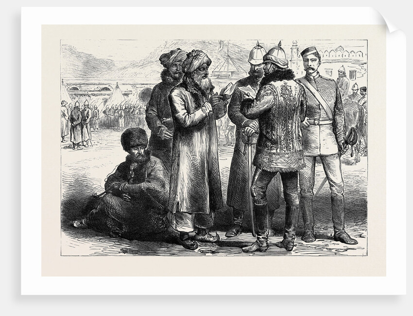 The Afghan War: A Sketch in General Sir F. Roberts's Headquarters Sherpore Cantonments 1880 by Anonymous