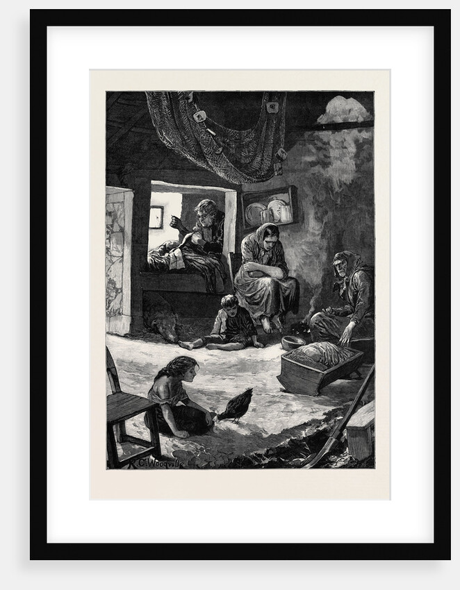 Ireland: A Fisherman's Cabin in Connemara 1880 by Anonymous
