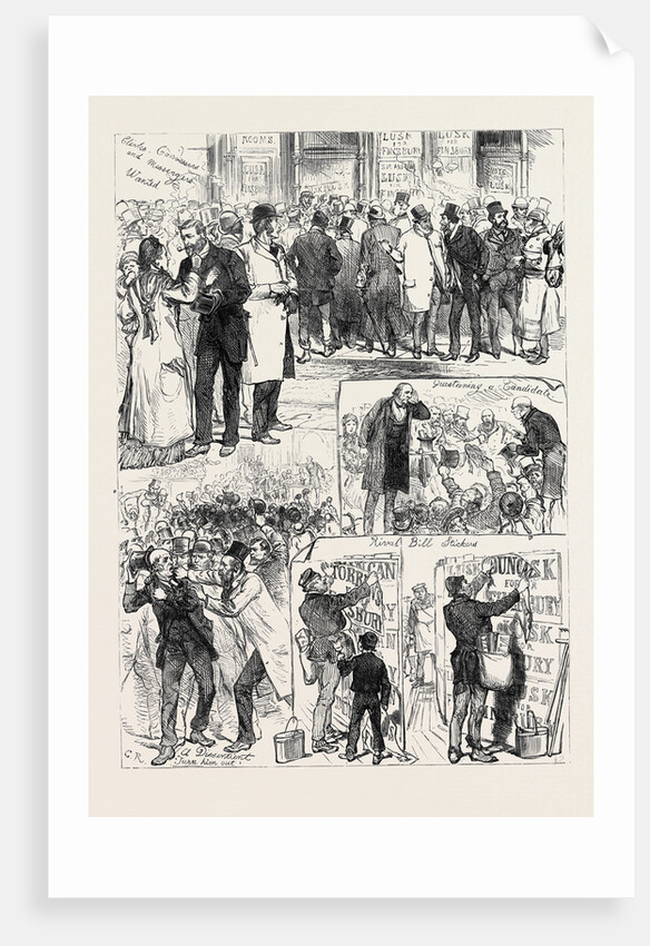Election Sketches 1880 by Anonymous