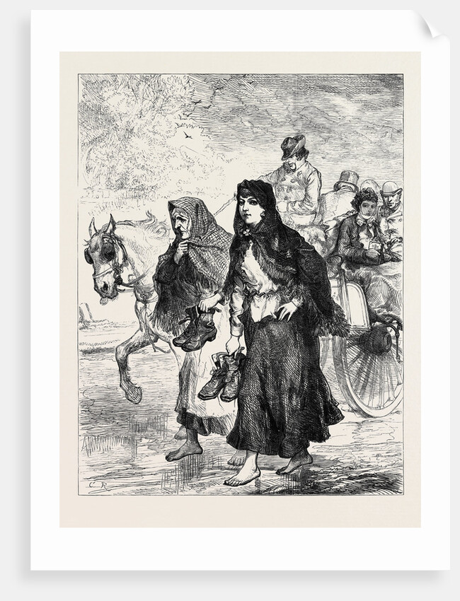 Ireland: Going to Church 1880 by Anonymous