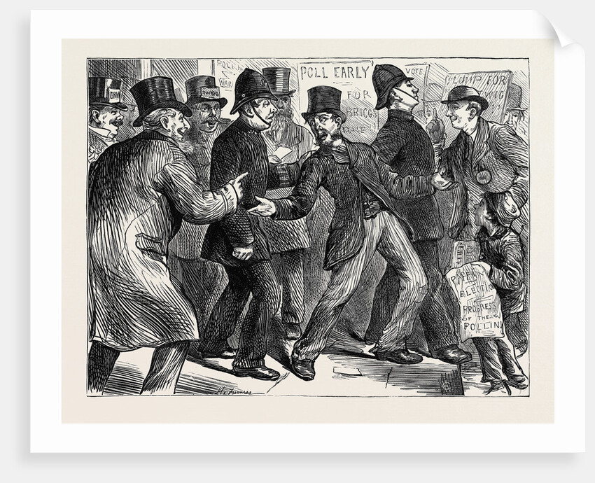 Election Sketches: The Fate of a Personator 1880 by Anonymous