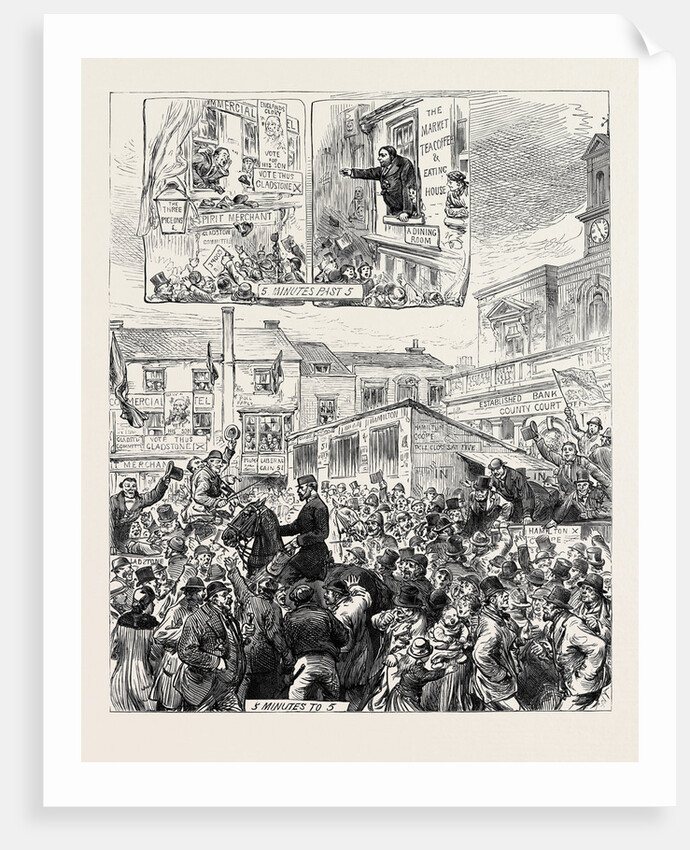 The General Election: The Middlesex Election: Sketches at Brentford 1880 by Anonymous