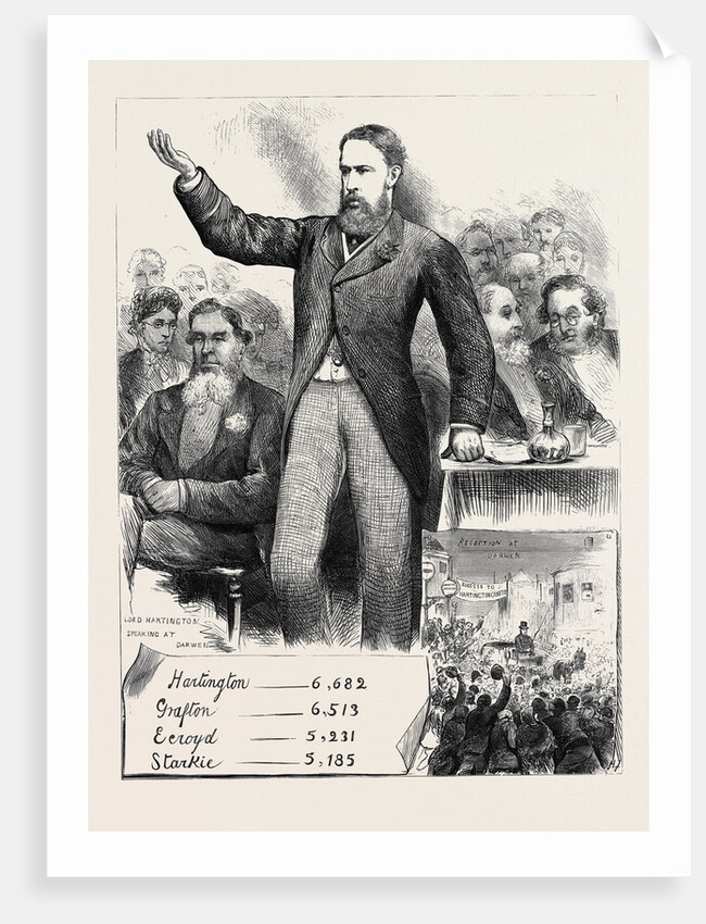 The General Election: Lord Hartington at Over Darwen North-East Lancashire 1880 by Anonymous