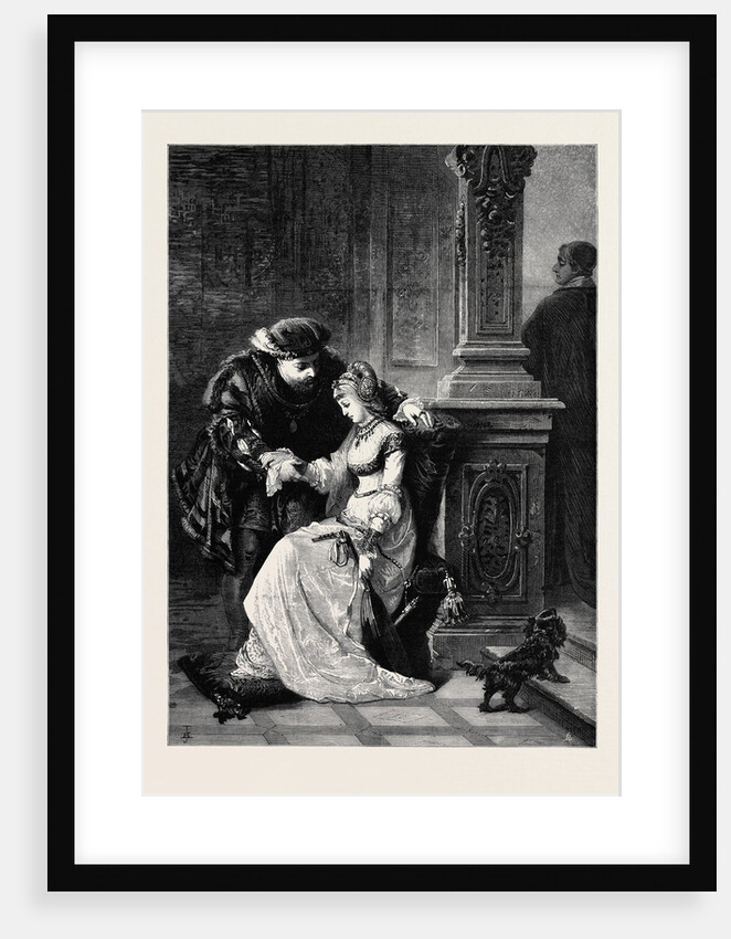 Henry VIII. And Anne Boleyn, from the National Gallery of Art at Melbourne Australia 1880 by Anonymous