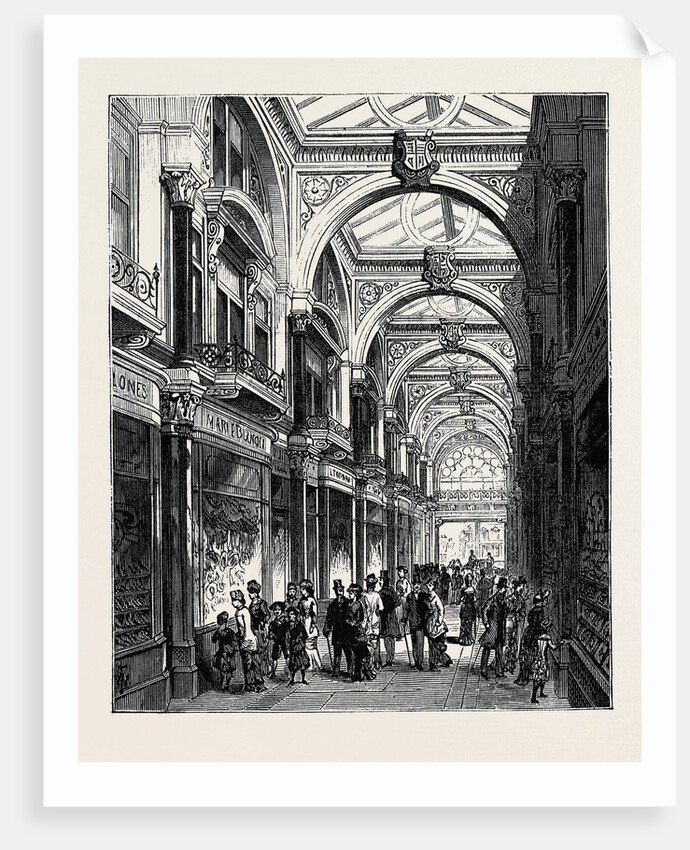 New Arcade Old Bond Street London 1880 by Anonymous