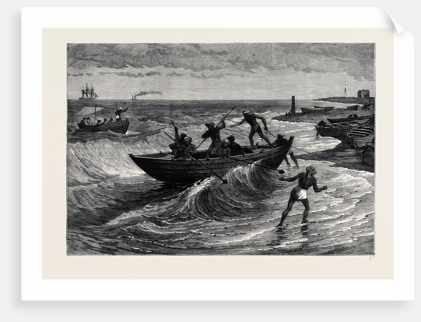Massoolah Boats Madras 1880 by Anonymous