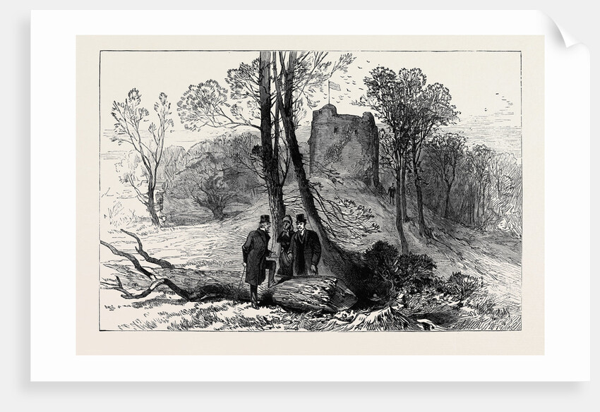 Ruins of the Old Castle Hawarden 1880 by Anonymous