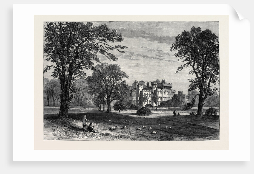 Hawarden Castle from the Park 1880 by Anonymous