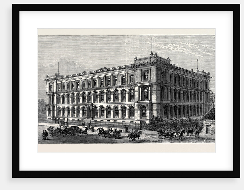 The Agricultural Museum Berlin Where the International Fisheries Exhibition is Held Germany 1880 by Anonymous