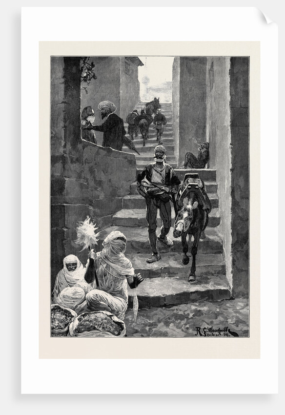 Sketches in Albania: A Street Scene in Scutari 1880 by Anonymous