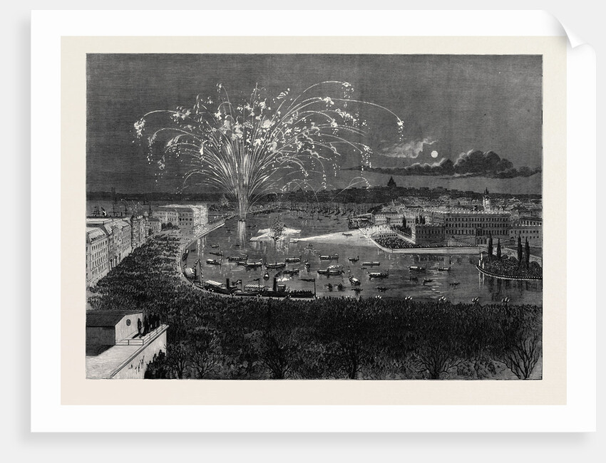 Reception of Professor Nordenskjöld the Swedish Arctic Explorer at Stockholm Sweden 1880 by Anonymous