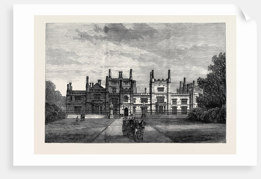 The Prince of Wales in Cornwall: Tregothnan Castle North Front 1880 by Anonymous