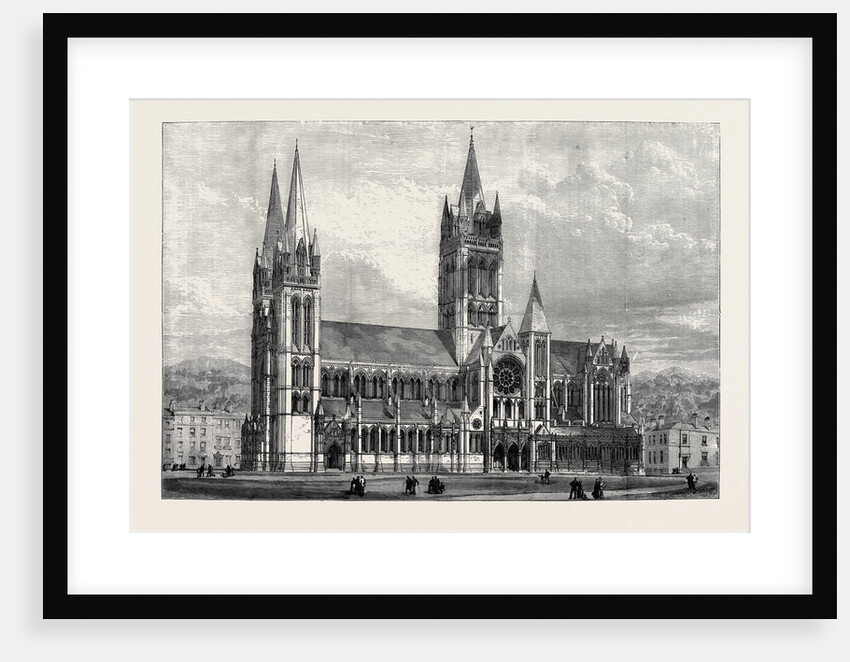 The New Cathedral of Truro (Drawing of the Architect's Design) 1880 by Anonymous