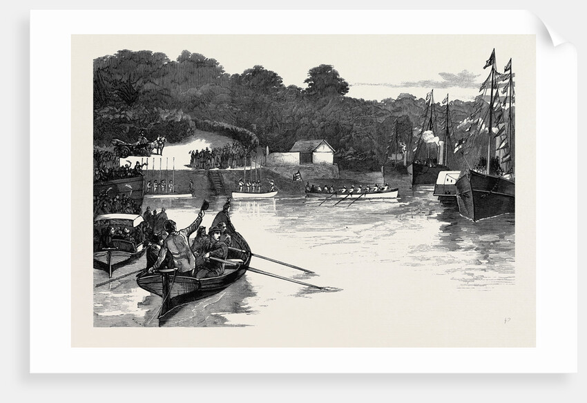 The Royal Visit to Cornwall: The Prince and Princess of Wales on the River Fal 1880 by Anonymous