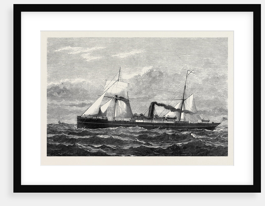 The Union Company's New Steamship Trojan for the Cape Mail Line 1880 by Anonymous