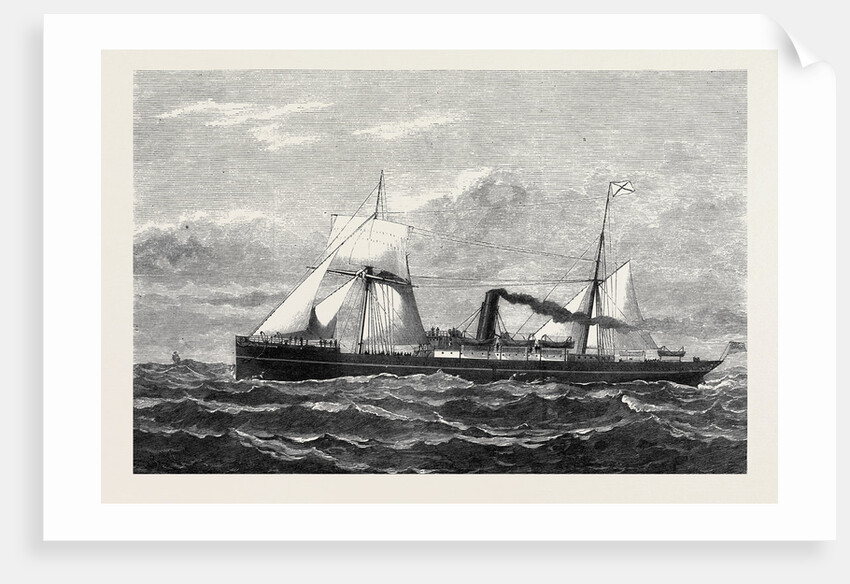 The Union Company's New Steamship Trojan for the Cape Mail Line 1880 by Anonymous