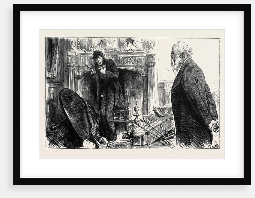 My Lord Was Jabbering Over a Pistol When the Doctor Arrived and the Great Glass Over the Mantelpiece in the State Drawing-Room in Belgrave-Square Was Freshly Shattered. 1880 by Anonymous