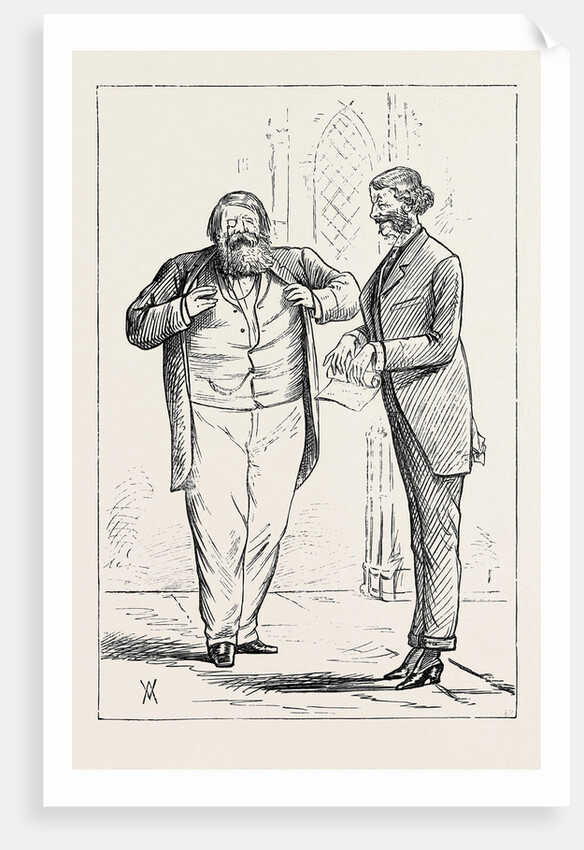 Parliamentary Sketches: In the Lobby: A Pair of Privy Councillors 1880 by Anonymous