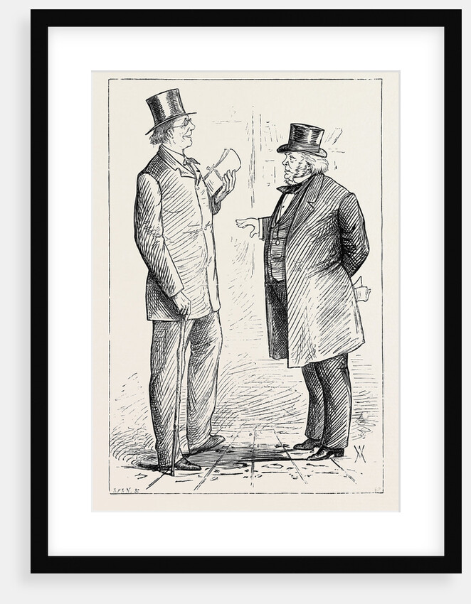 Parliamentary Sketches: In the Lobby: Tribunes of the People 1880 by Anonymous