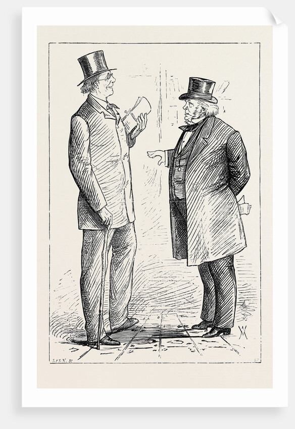 Parliamentary Sketches: In the Lobby: Tribunes of the People 1880 by Anonymous