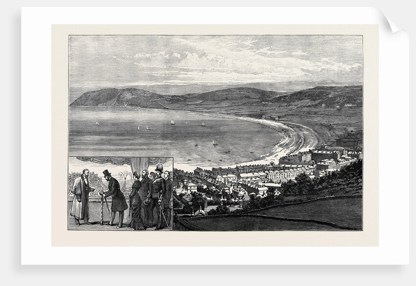 Llandudno New Waterworks: The Prince of Wales Turning on the Water Llandudno and Little Orme's Head 1880 by Anonymous