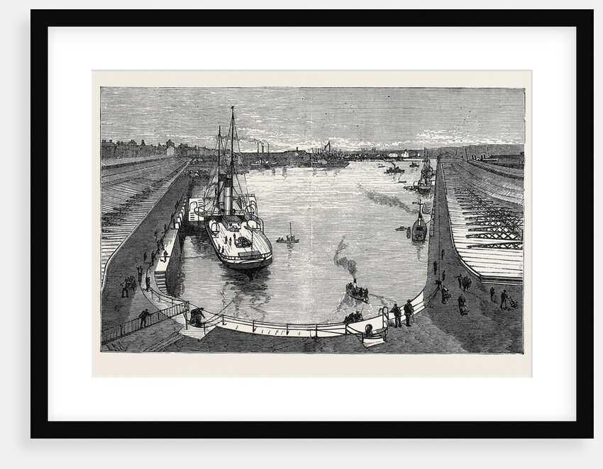 The New Dock from the Hotel Holyhead 1880 by Anonymous