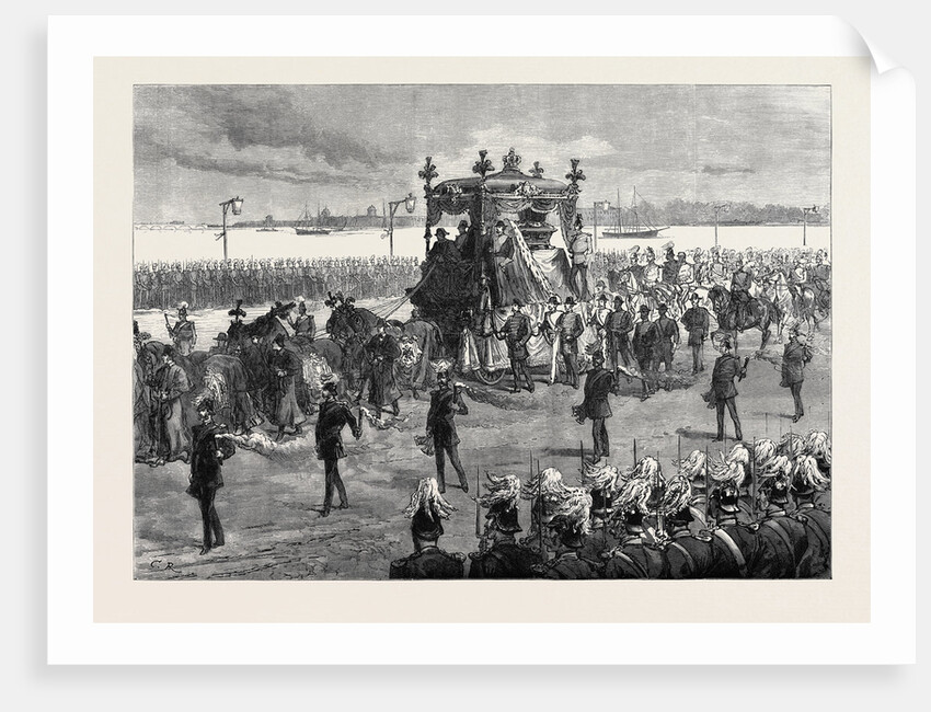 Funeral of the Empress of Russia at St. Petersburg: The Funeral Procession 1880 by Anonymous