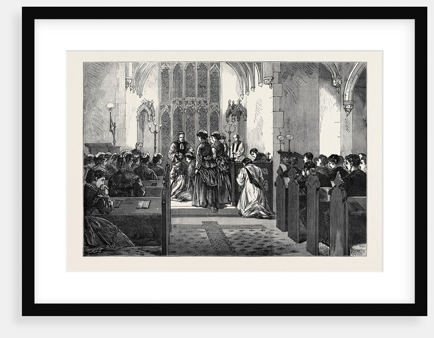 Confirmation by the Bishop of London at the Brompton Hospital for Consumption 1874 by Anonymous