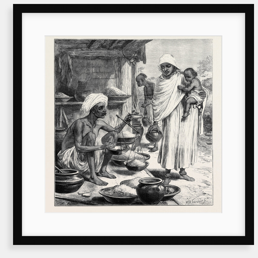 The Impending Famine in Bengal: A Bengalee Beniah or Grain Seller 1874 by Anonymous