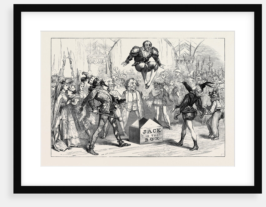 The Christmas Pantomimes: Scene from Jack in the Box at Drury Lane Theatre London 1874 by Anonymous
