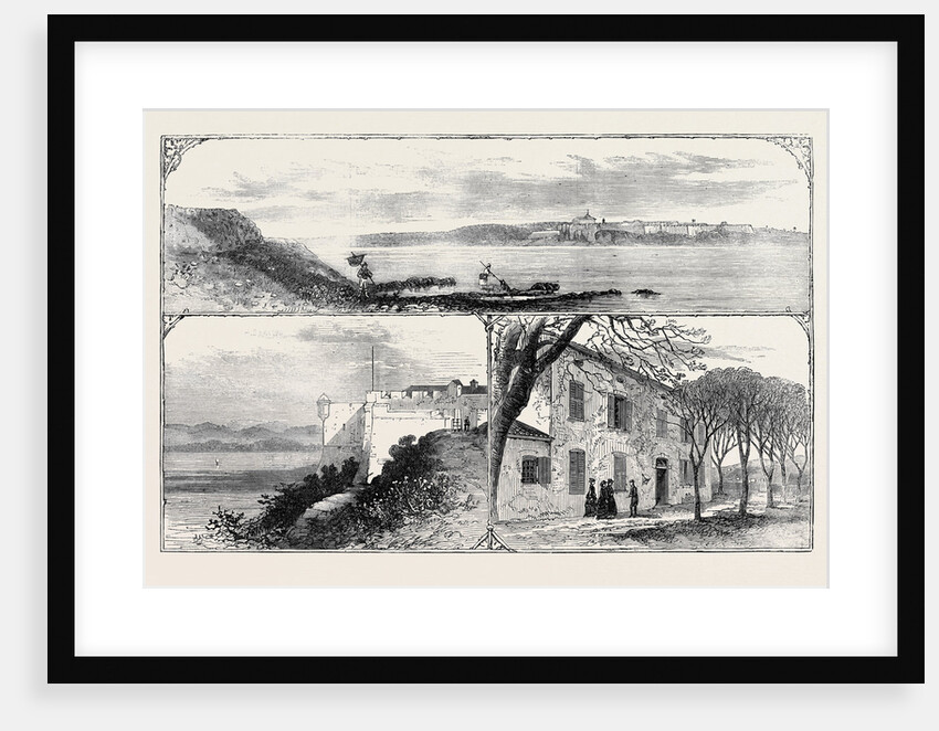 The Island and Fort of St. Marguerite the Prison of Ex-Marshal Bazaine 1874 by Anonymous